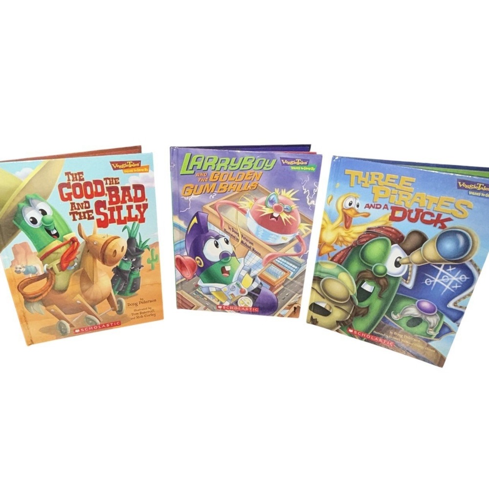3 Veggie Tales Values To Grow By Hardcover Books 2006 Good Choices Humble Share